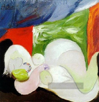  kubistisch Malerei - Nu couche au collier 1932 kubistisch